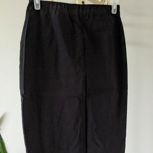 Black Knee-length Pencil Skirt